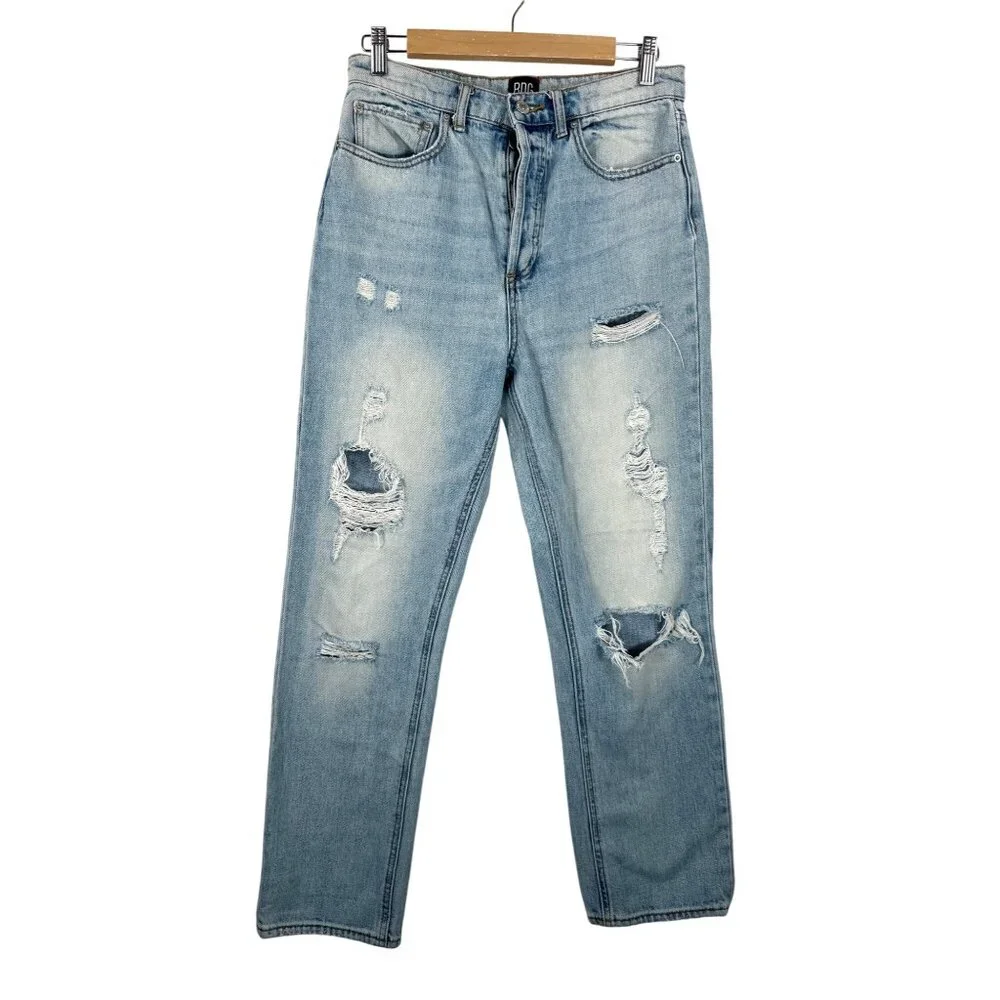 Urban Outfitters BDG Straight leg crop boyfriend‎ jeans light 90s sz 27